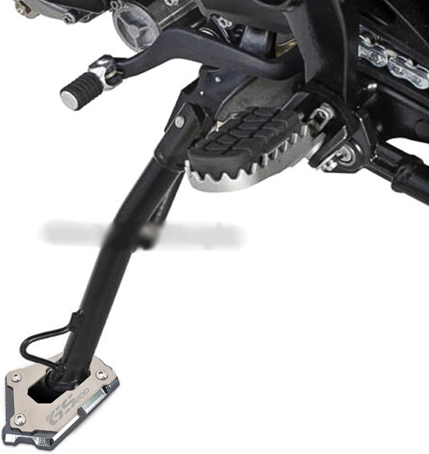 Soporte lateral de motocicleta para BMW R 1200 GS LC R1200GS ADV R1250GS Adventure R 1250 GS CNC Soporte lateral de motocicleta ampliar extensión