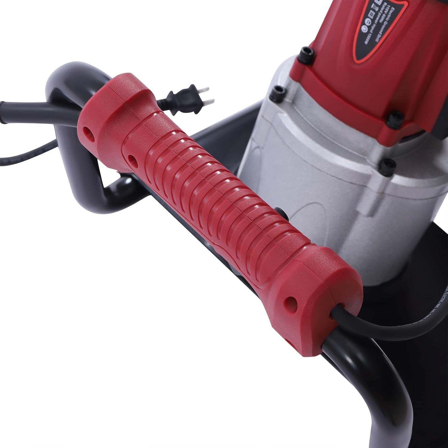 ZERNEIL Máquina eléctrica de 1500 W, perforadora de taladro ajustable de tierra de jardín de 1.6 HP con broca de 4 pulgadas, herramienta de jardín