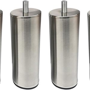 Varilla roscada M10 de acero inoxidable cepillado sólido para muebles, patas de sofá de metal, patas de cama, patas de gabinete de cocina, baño, Varilla roscada M10 de acero inoxidable cepillado sólido para muebles, patas de sofá de metal, patas de cama, patas de gabinete de cocina, baño,