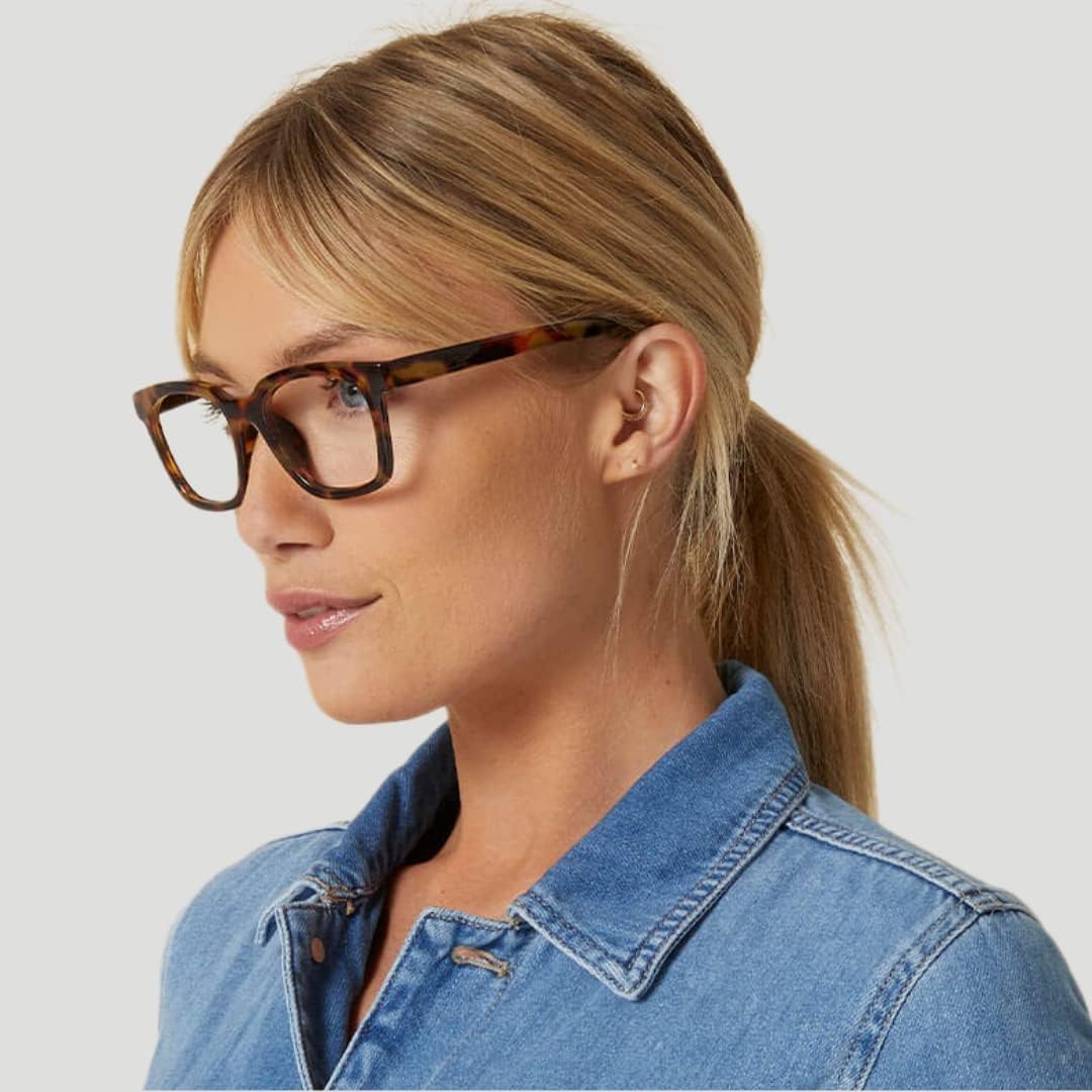 Peepers by PeeperSpecs Lentes de lectura cuadrados con bloqueo de luz azul para mujer to The Max