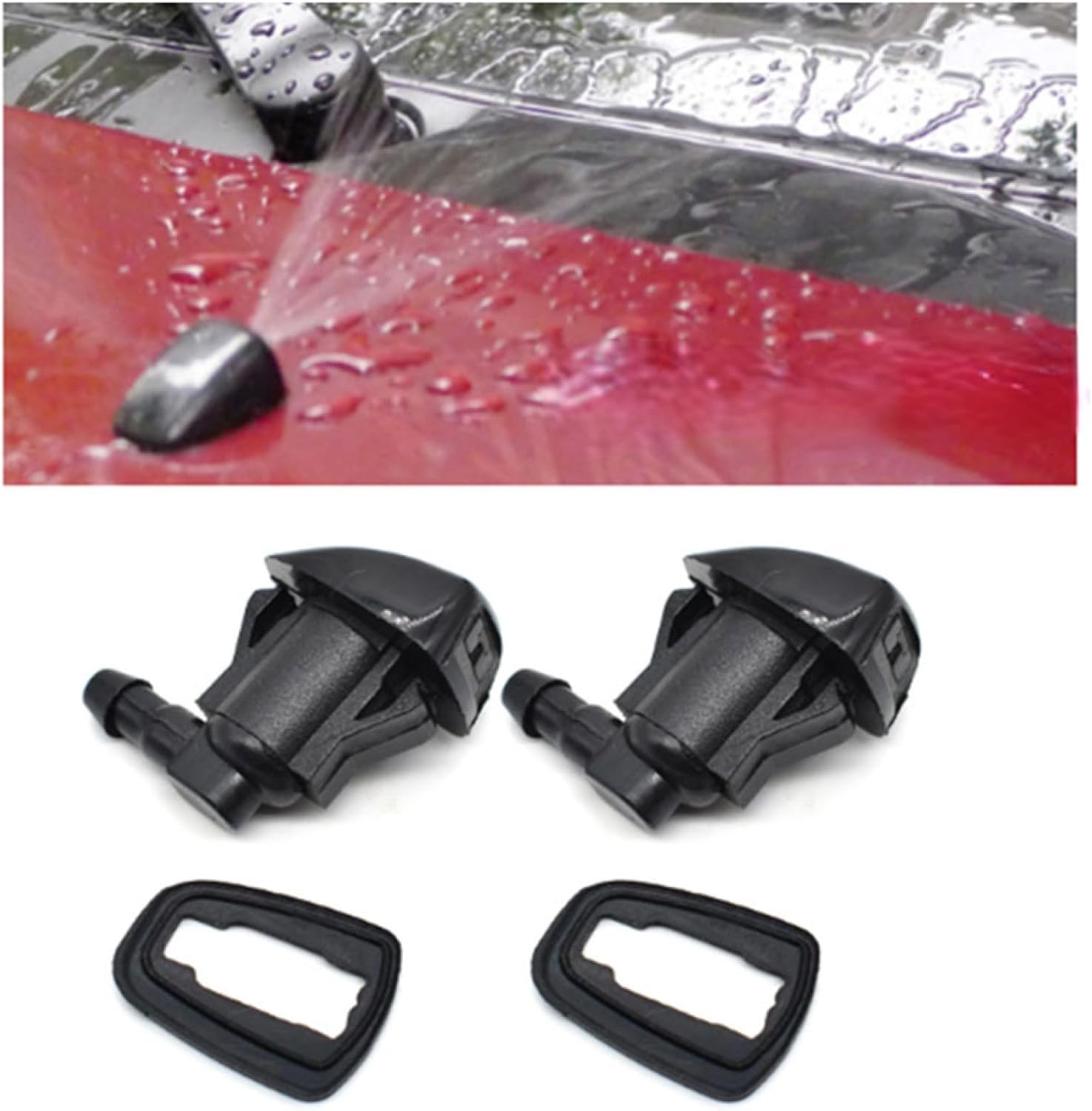 Chorros de limpiaparabrisas para Toyota Corsa Ist Corolla Spacio 121 Verso Land Cruiser Prado 120 2 piezas Boquilla limpiaparabrisas