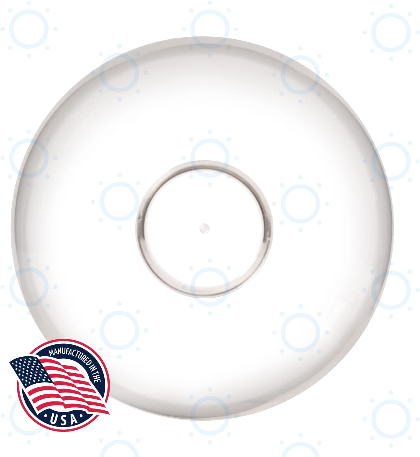 KastLite Globo de poste de lámpara de acrílico transparente de 8 pulgadas  Textura suave con cuello de ajuste de 3.91 pulgadas  Fabricado en los