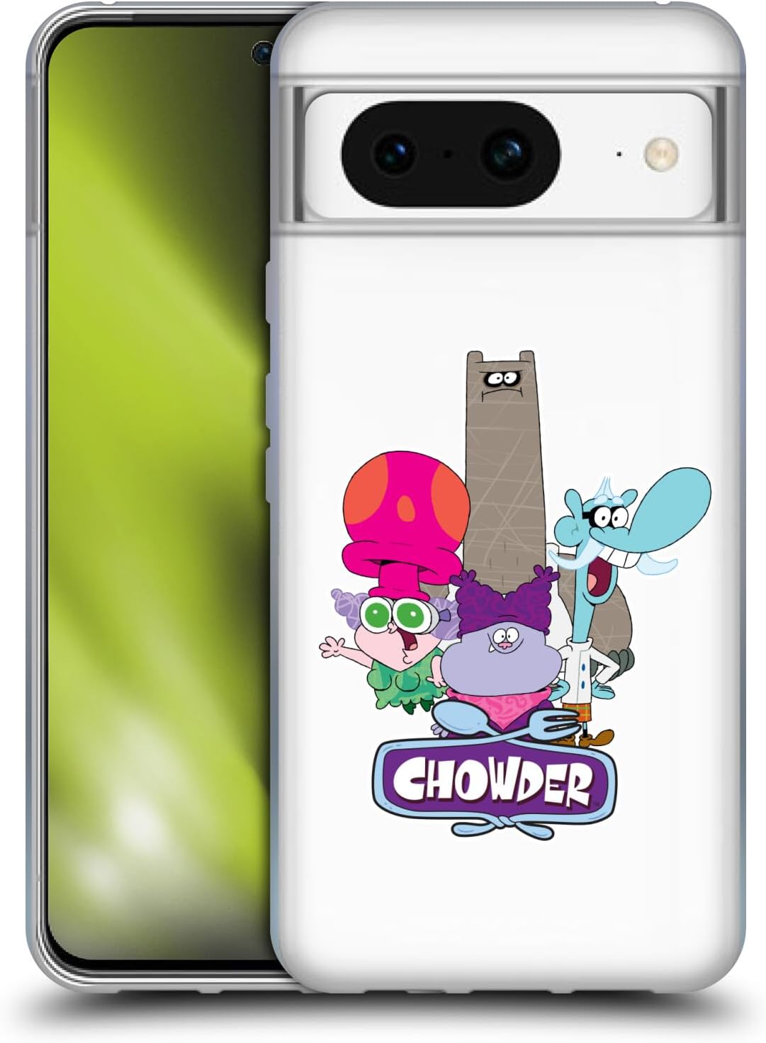 Head Case Designs Officially Licensed Chowder Animated Series Character Art Graphics Soft Gel Case Compatible with Google Pixel 8