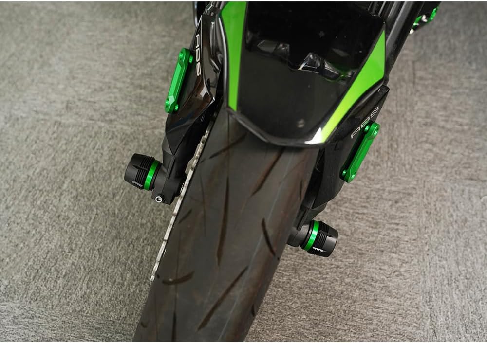 MOWOK Para Kawasaki Z900 Z900RS Z900SE 2017-2022 2023 Z 900 Protector anticolisión de rueda de motocicleta Eje delantero Deslizadores de choque de