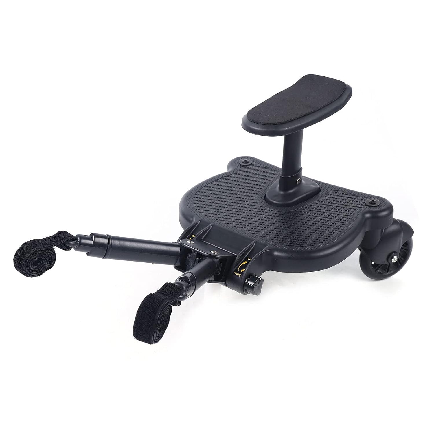Tabla de cochecito 2 en 1 con accesorio de asiento – Conectores de cochecito para niños grandes – Versátil y práctica tabla de pie para cochecito –