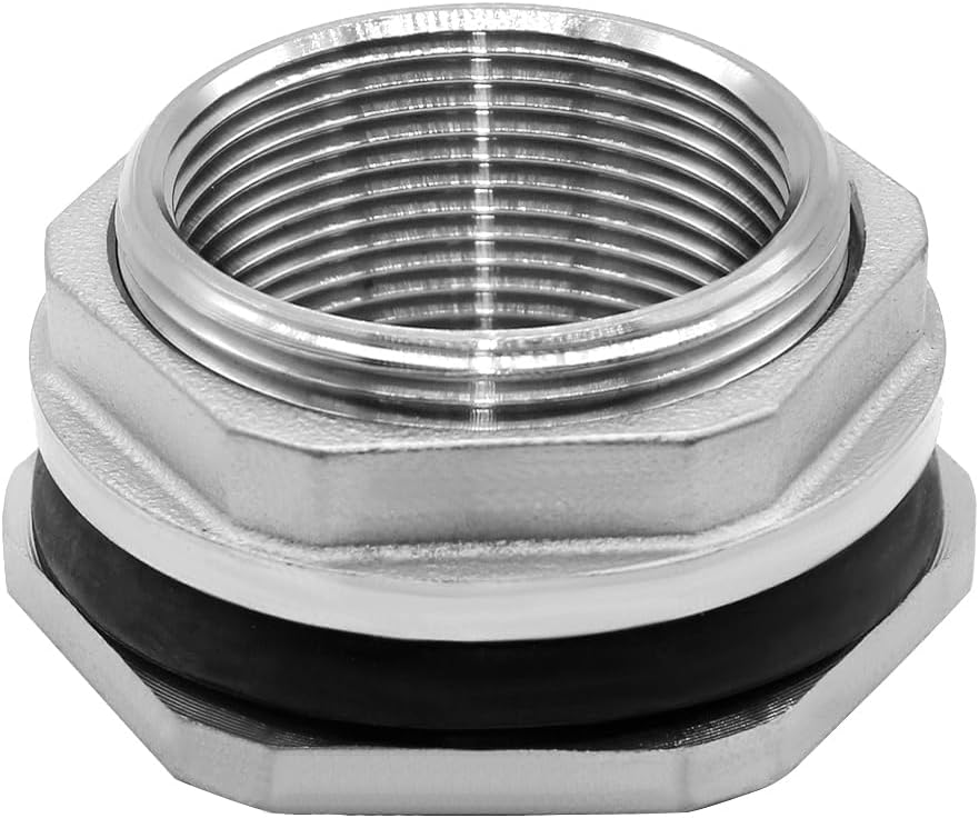 Beduan 2″ conector hembra del tanque de agua del mamparo de acero inoxidable montaje a granel