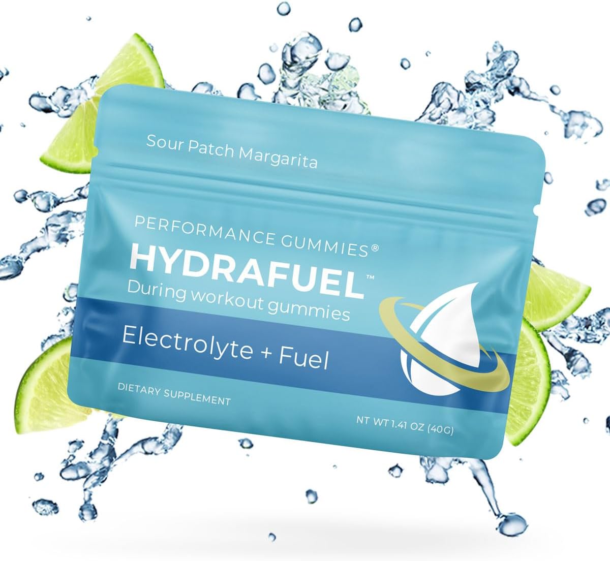 SGC Seattle Gummy Company – Gomitas de hidratación con electrolitos HydraFuel – Paquete de 12 Margarita – Rendimiento atlético mejorado y soporte de