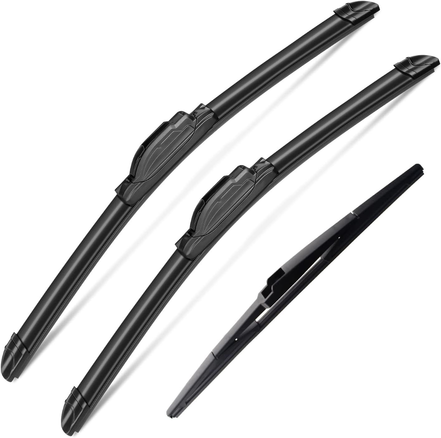 Juego de 3 limpiaparabrisas para Jeep Wrangler JK 2018-2018, Jeep Wrangler 2007-2017, repuesto de equipo original, 15 pulgadas, 15 pulgadas, 12E