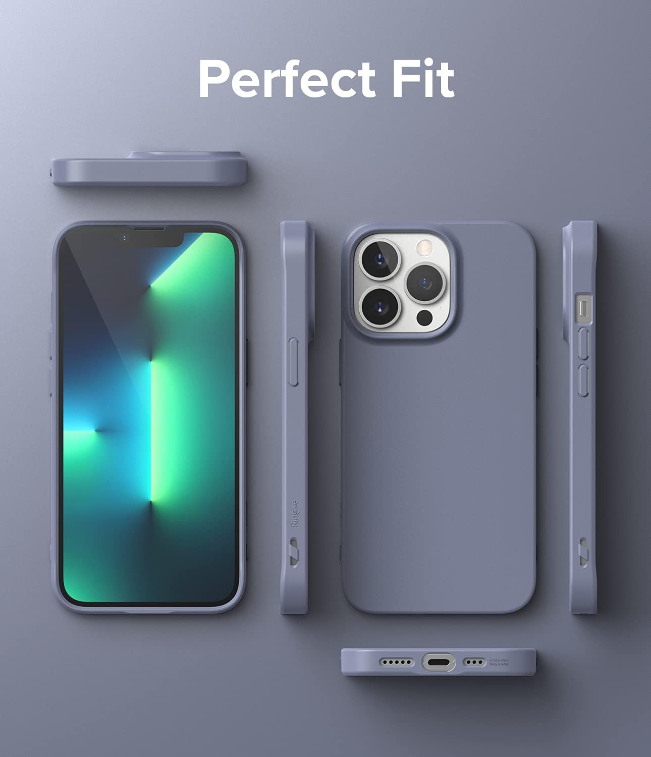 Ringke Funda compatible con iPhone 13 Pro, Air-S tipo silicona a prueba de golpes, flexible, mate, TPU fina, protección completa para teléfono de