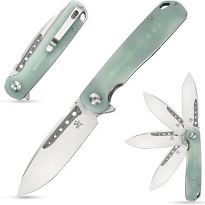 Sitivien ST131 – Cuchillo plegable, hoja D2 G10, cuchillo de herramientas EDC con bloqueo de forro para acampar al aire libre, senderismo, pesca Sitivien ST131 – Cuchillo plegable, hoja D2 G10, cuchillo de herramientas EDC con bloqueo de forro para acampar al aire libre, senderismo, pesca