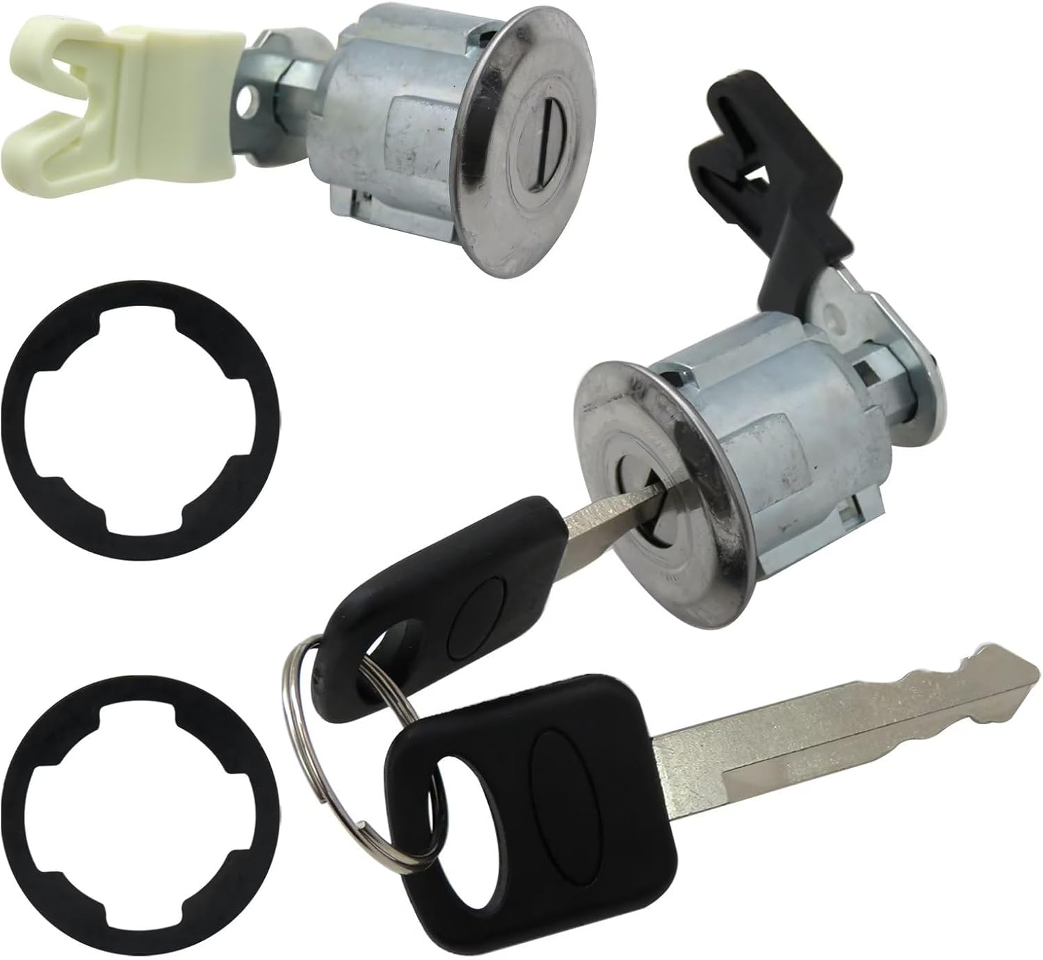 DL140T, DL111 Cerradura de puerta Cilindros y 2llaves XL2Z7821990AC, F87Z7821990BA Reemplazo para 1995-02 Mazda B4000 Truck