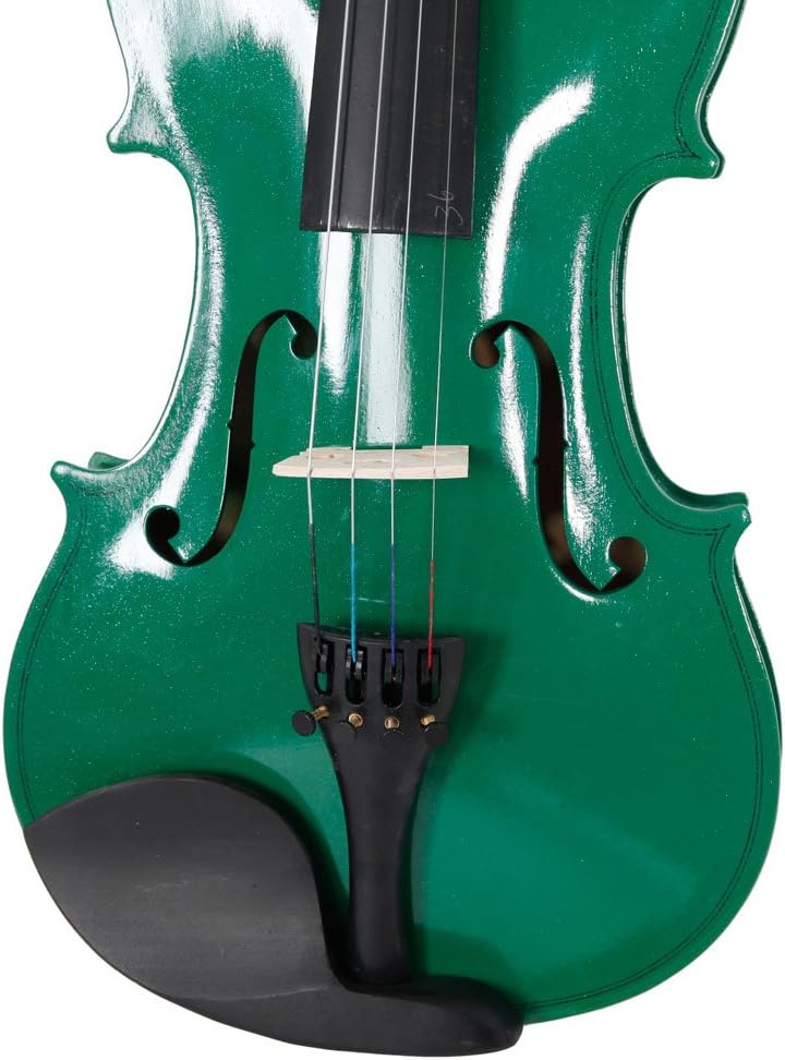 Juego de violín acústico 44, hecho a mano, violín acústico para estudiantes, paquete para principiantes, estuche de transporte, arco y colofonia