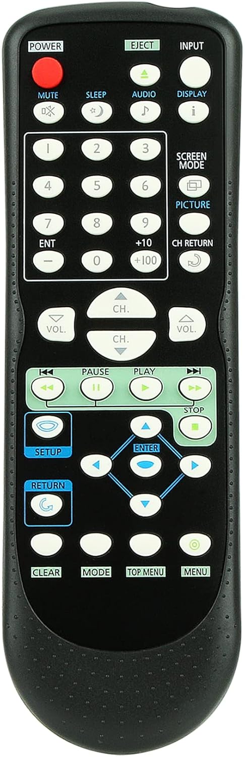 NF603UD Control remoto de reemplazo aplicable para Sylvania LCD TV reproductor de DVD Combo LD155SC8 LD200SL9