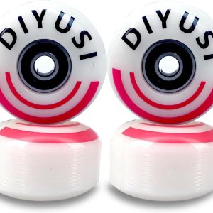 DIYUSI Skateboard Wheels Skate wheels52mm 95A + ABEC-9 Bearing Steel and Spacers Cruiser Wheels (Black) DIYUSI Skateboard Wheels Skate wheels52mm 95A + ABEC-9 Bearing Steel and Spacers Cruiser Wheels (Black)