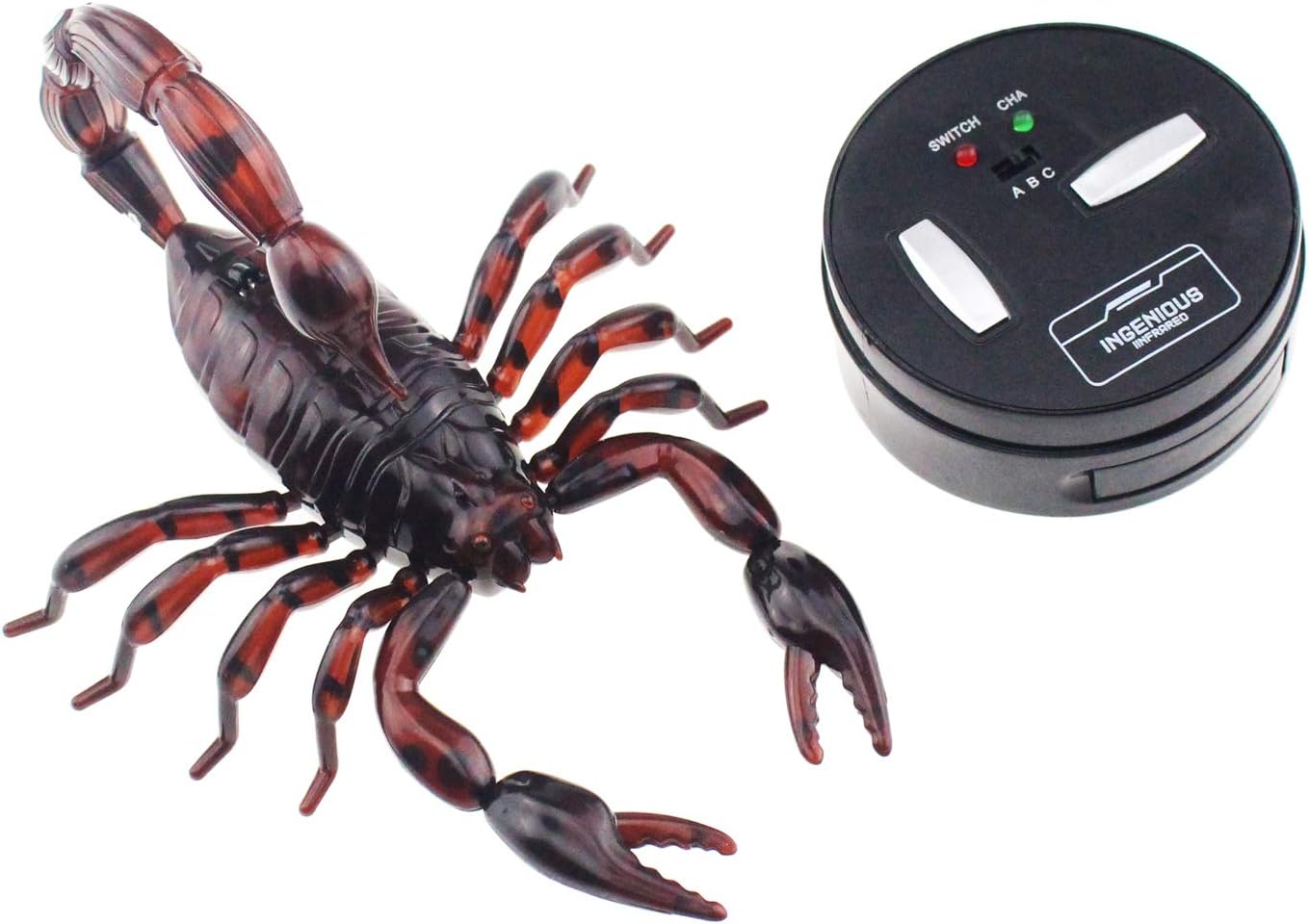 Tipmant Simulación RC Escorpión Control Remoto Vehículo Animal Vehículo Eléctrico Juguete de Miedo Halloween Niños Regalo de
