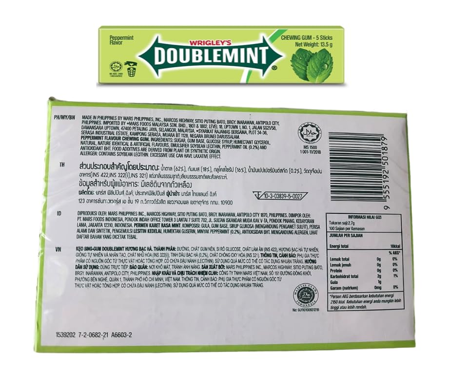 Chicle de menta refrescante y refrescante  Juego exterior de regalo para fiesta, oficina, bienvenida, caramelo masticable, paquete divertido de