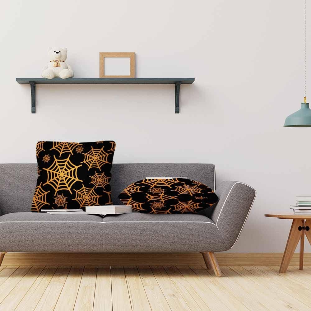 Beabes Fundas de almohada cuadradas de 18 x 18 pulgadas para decoración de telaraña de Halloween, para hombres y mujeres, para sofá, dormitorio,