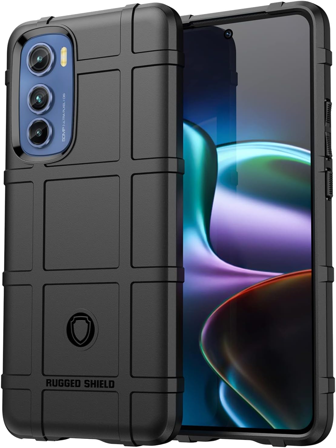 Monwutong Funda delgada para Motorola Edge 30, resistente funda protectora con protección de grado militar a prueba de golpes y lente de cámara para