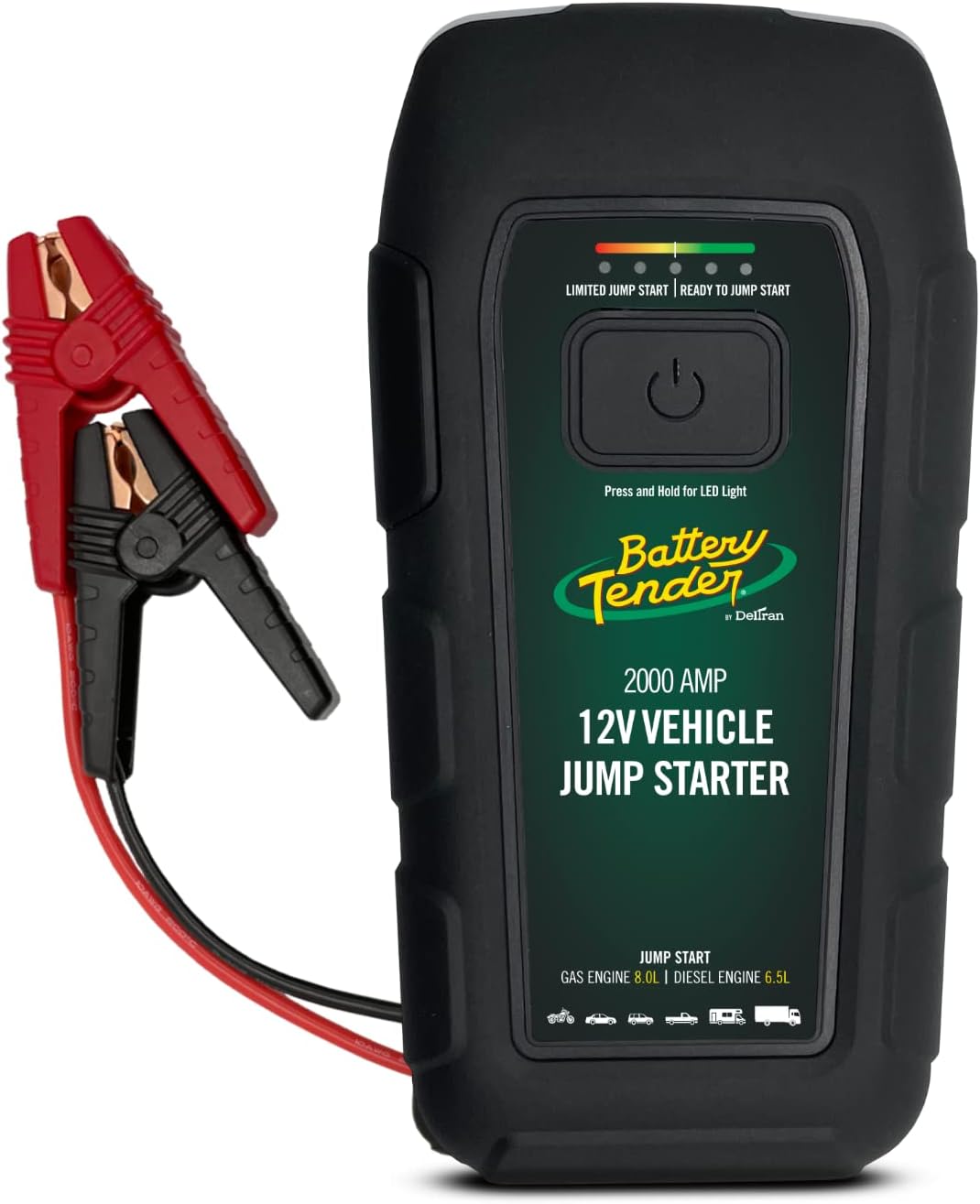 Battery Tender Arrancador de salto de 2000 amperios – Banco de energía de 16000 mAh