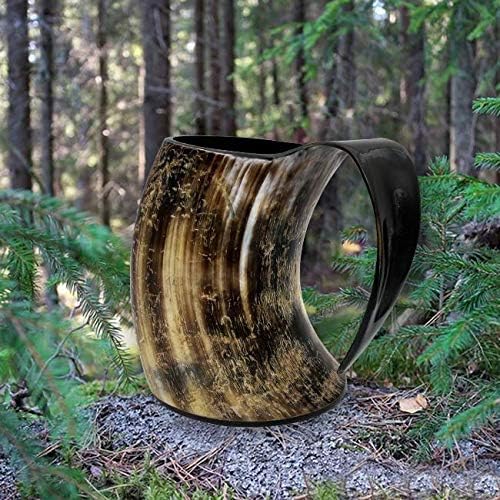 ‘s Vikings Valhalla Cup Cuerno para beber 16 onzas fluidas Jarra Auténtica Medieval Inspirada Nórdico Taza para beber cerveza vino mead ale Vikings