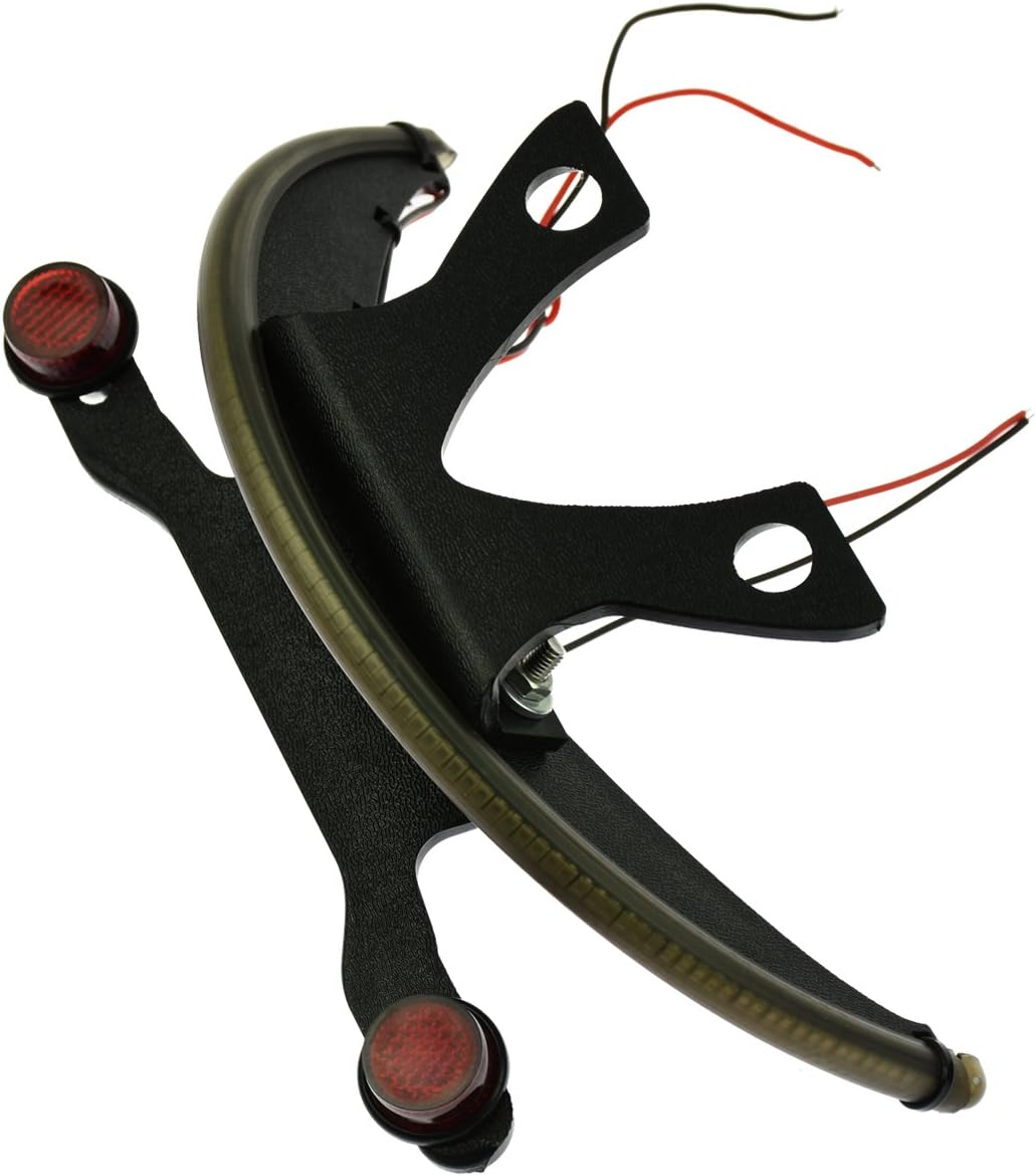 HDBUBALUS Soporte de luz trasera de lente ahumada ámbar LED Fender para Victory Vegas 2003-2017