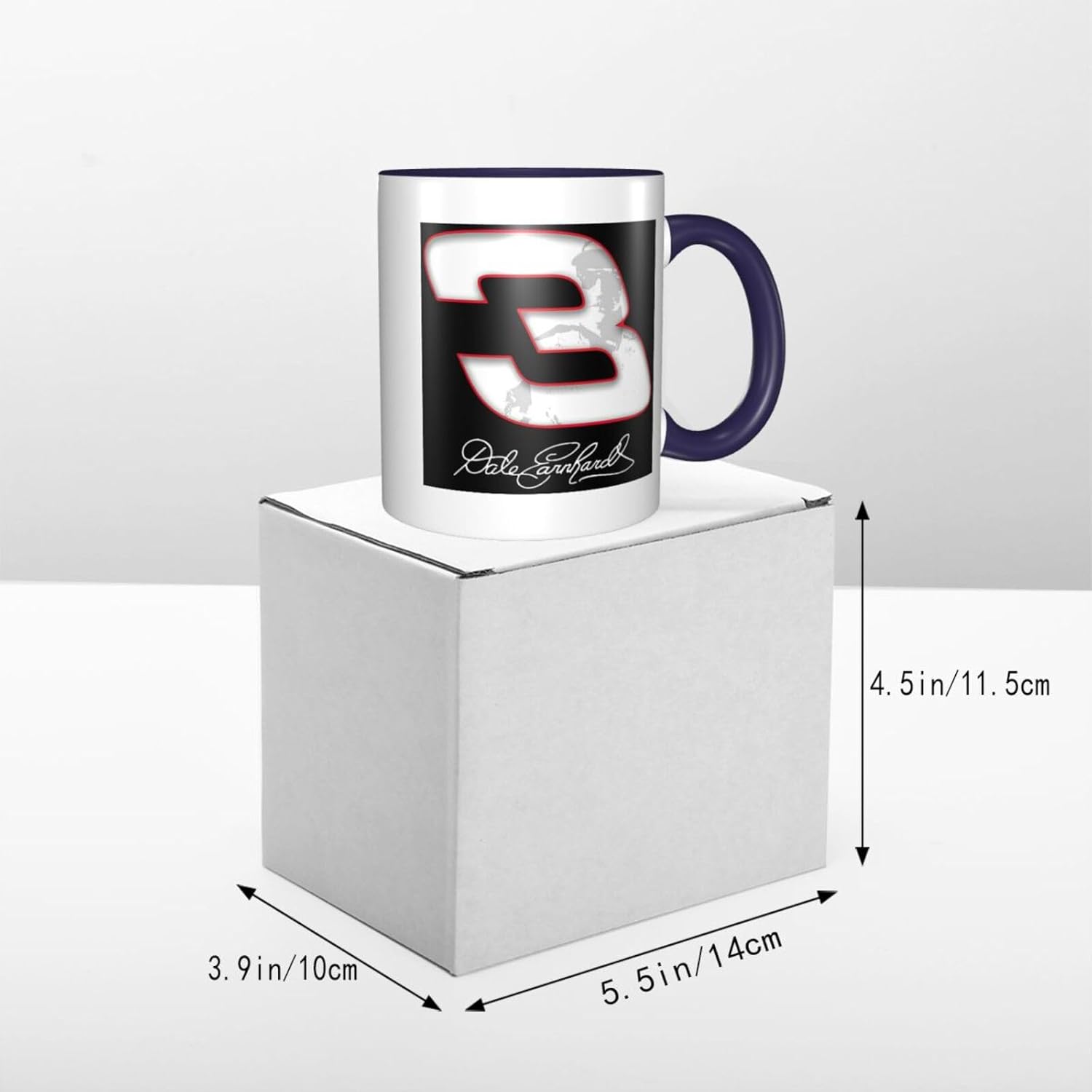 Dale Racer Earnhardt Racing Champion – Tazas de café de cerámica con logotipo para oficina, hogar, regalo, té, bebidas calientes, 12 onzas