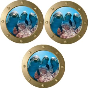 ARTIBETTER 3 calcomanías de pared bajo el mar, calcomanías de pared subacuáticas, calcomanías de decoración de vida marina, animales marinos, ARTIBETTER 3 calcomanías de pared bajo el mar, calcomanías de pared subacuáticas, calcomanías de decoración de vida marina, animales marinos,