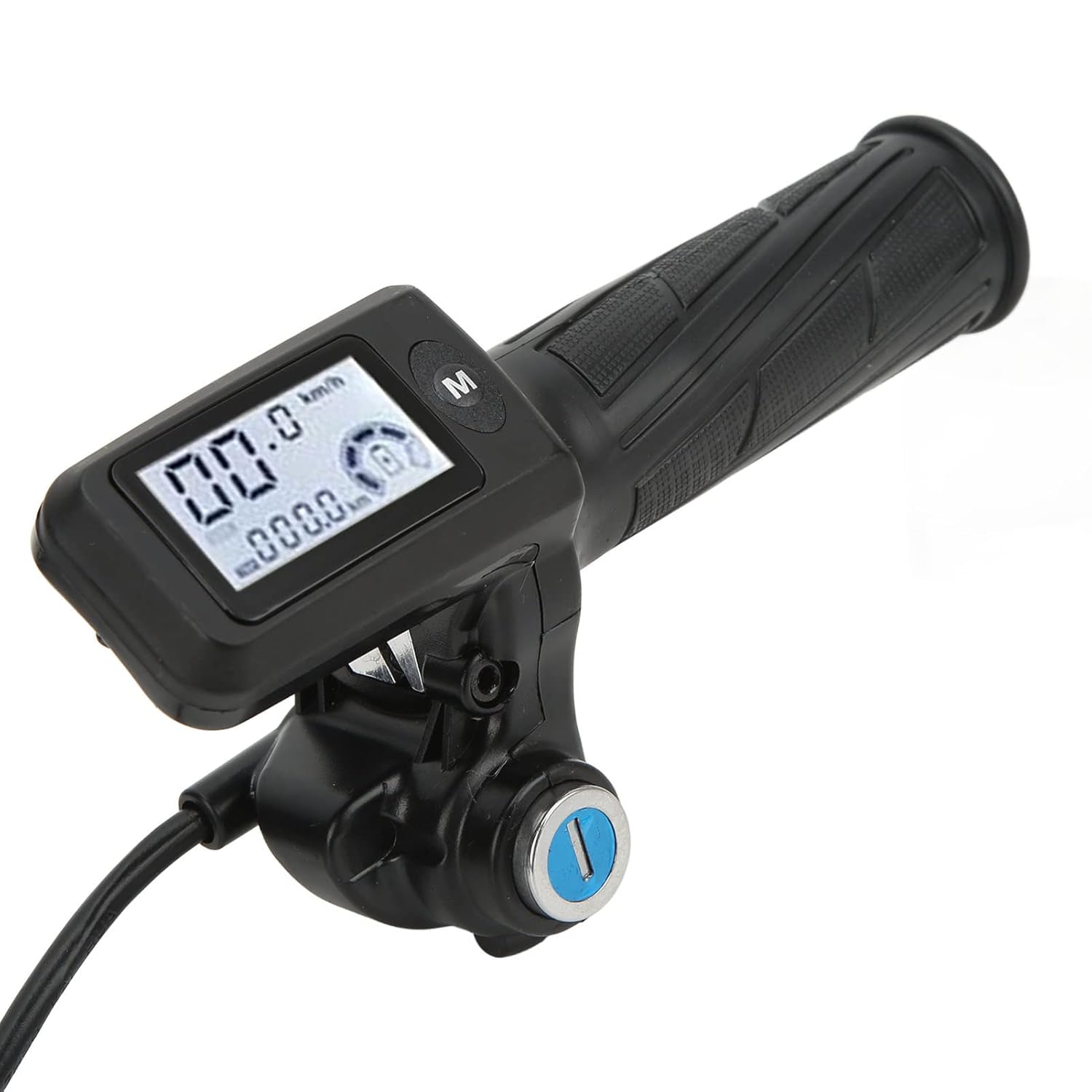 FOUF Kit de motor eléctrico de CC sin escobillas de 36 V, 48 V, 350 W, panel LCD, kit de controlador de motor sin escobillas, agarre del acelerador,
