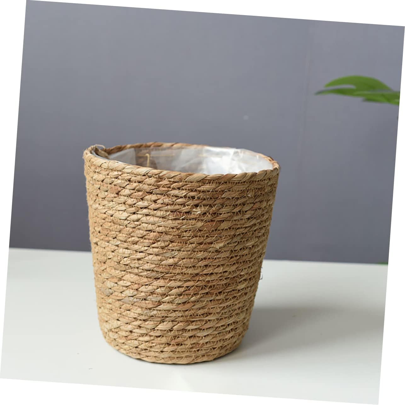 Yardwe 2 cestas para macetas para plantas, cestas de almacenamiento tejidas para niños, cestas para plantas, cestas de pastos marinos, cestas de