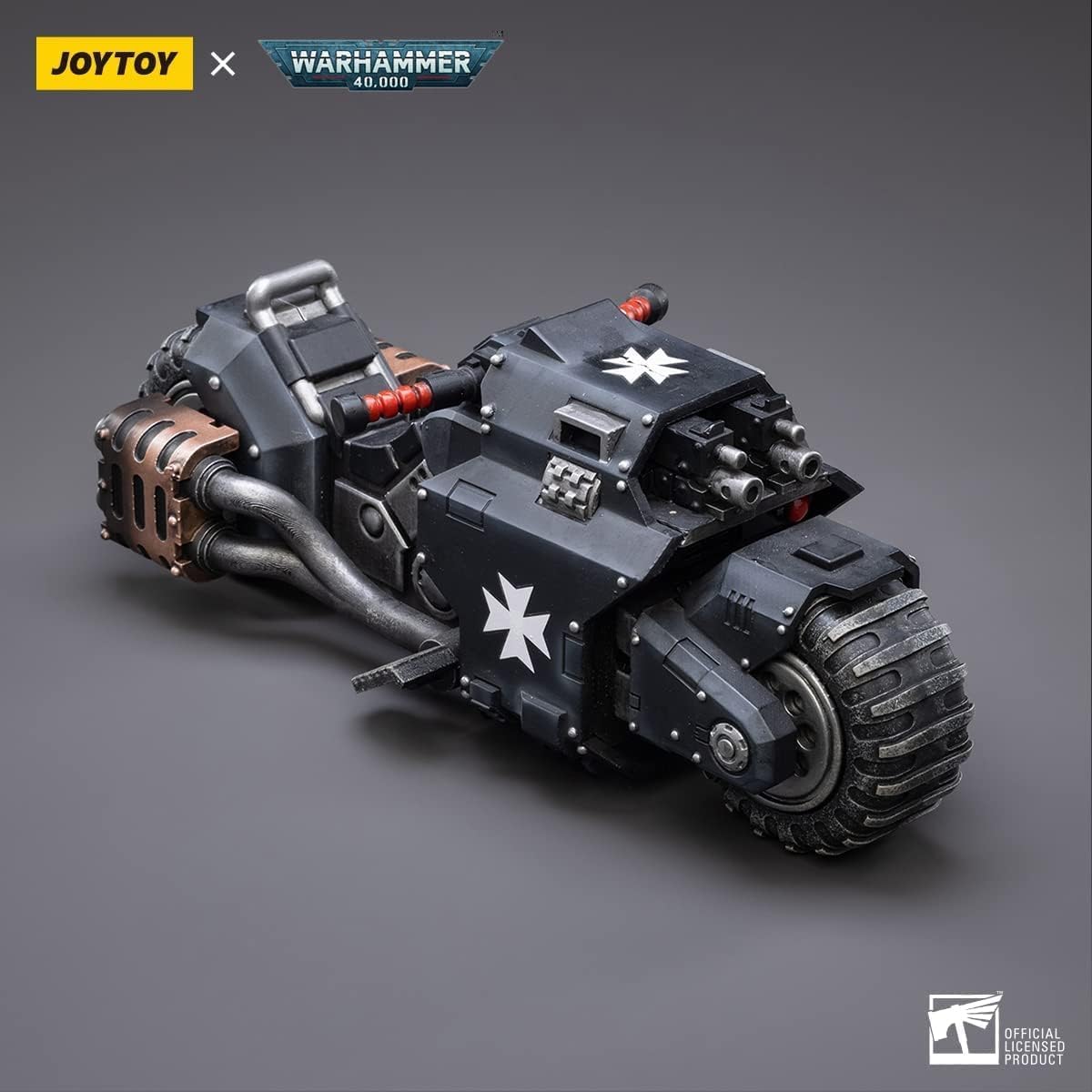 JOYTOY 118 Warhammer 40,000 Space Marines Black Templars Outriders Motorcycle Collection Model Birthday Gift