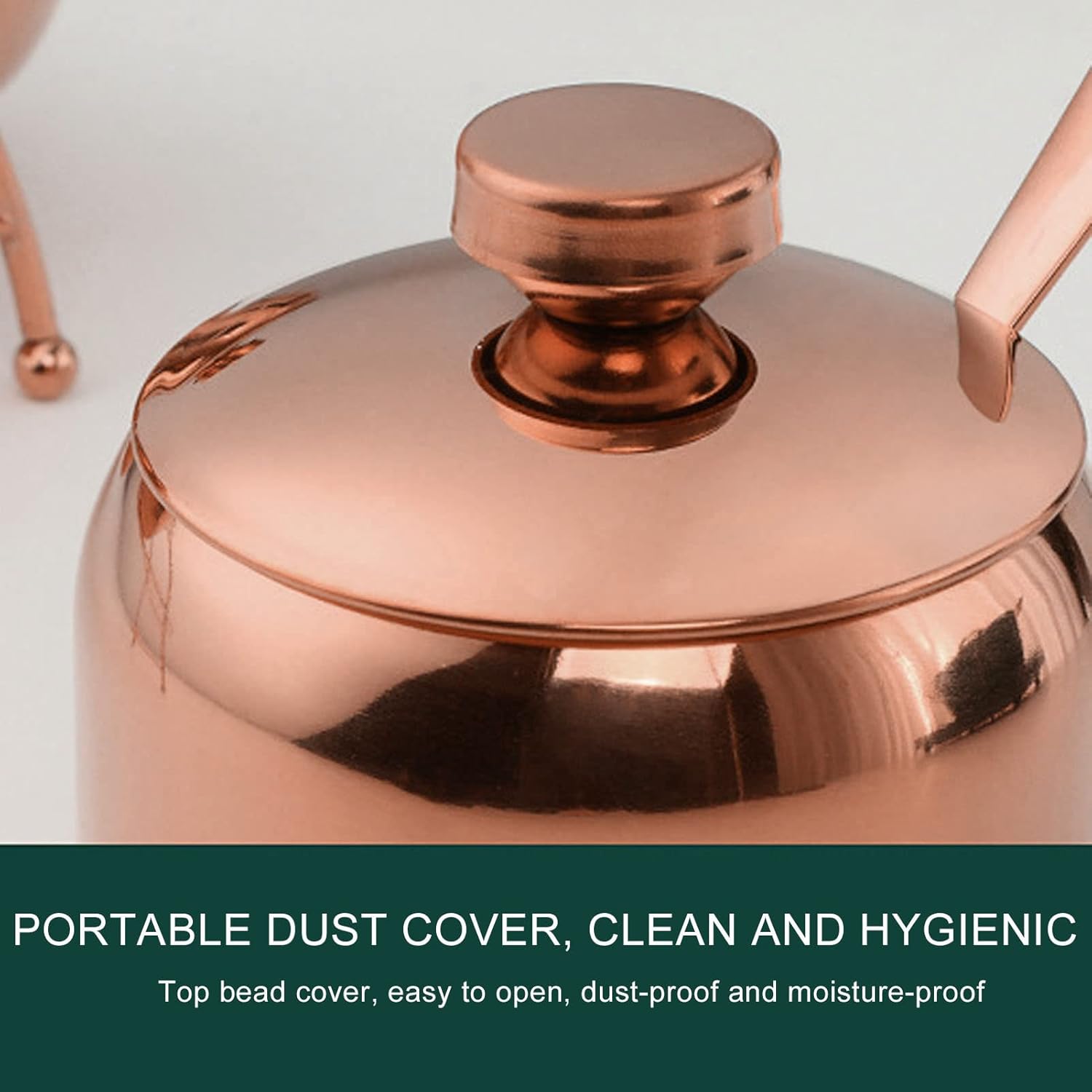 Azucarero, tarro de especias de acero inoxidable para el hogar, contenedor pequeño para condimentos en forma de tambor, recipiente de condimento de