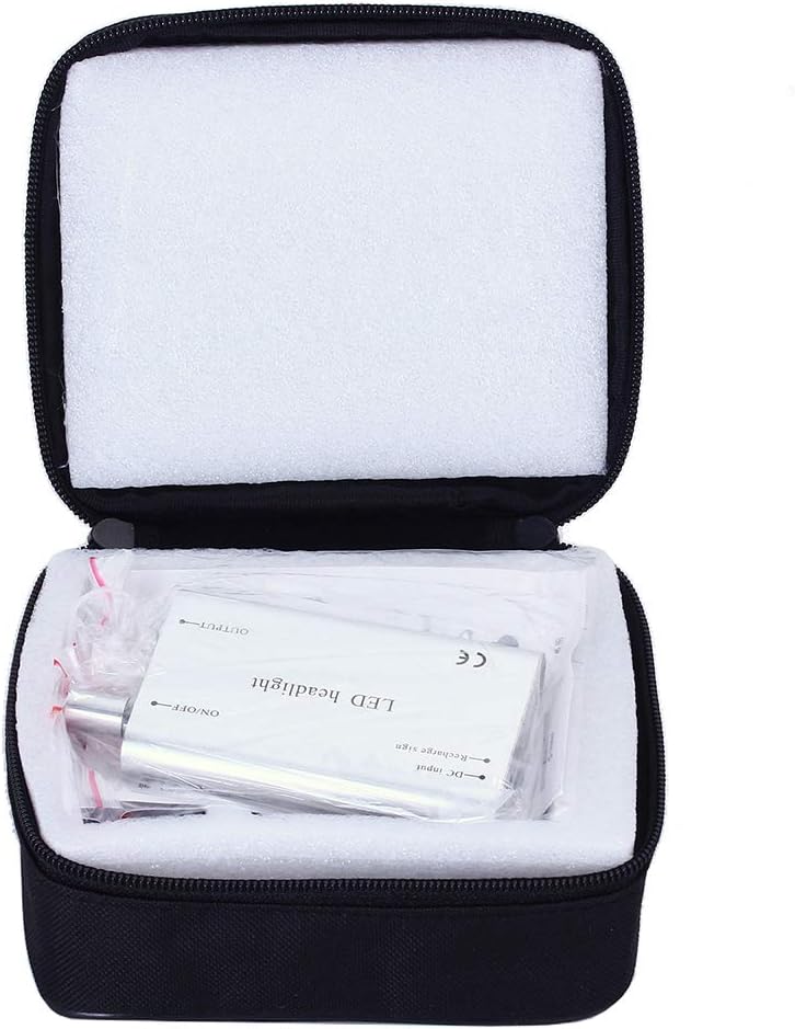 Linterna LED portátil recargable para cirugía lupas medical binocular lupas (plateado)