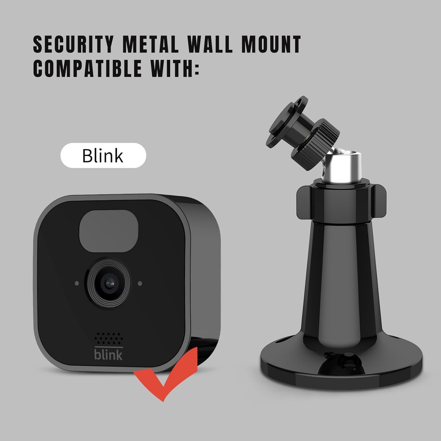 Paquete de 2 soportes para cámara Blink para exteriores, soporte de pared ajustable de 360 grados para interiores y exteriores, para Blink XT, Blink