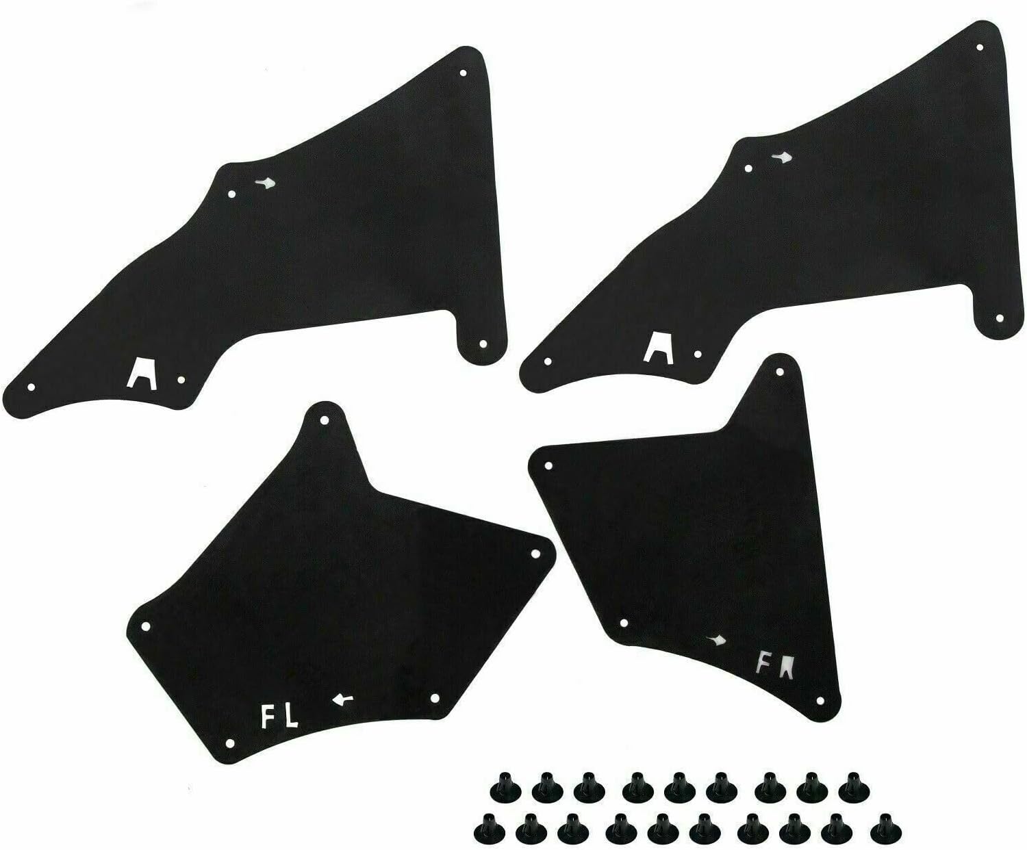 Bnyifoqi Protector contra salpicaduras para Toyota 4 Runner 03-20 Fender Liner Delantal Sello Flaps Flaps Flaps Left Right Front Rear Strong Quality