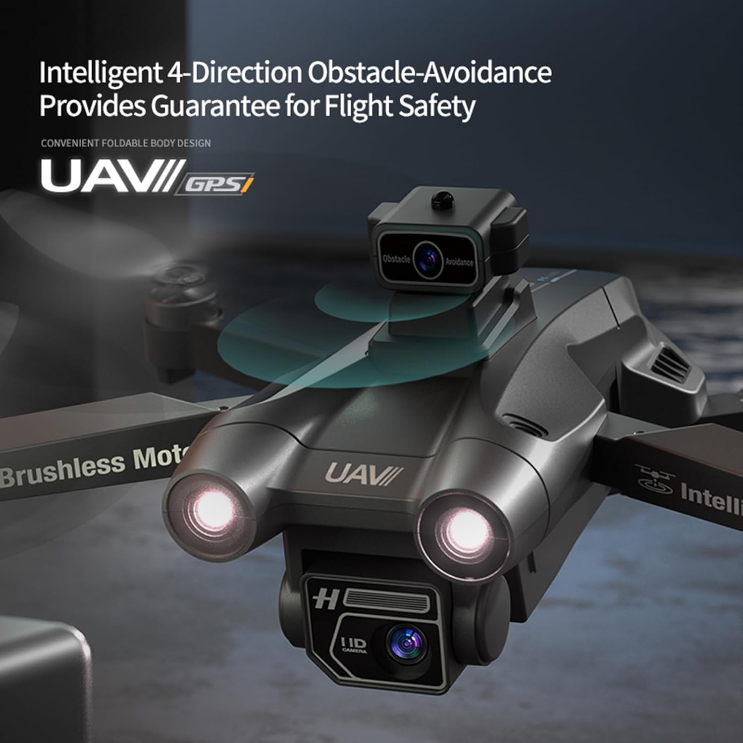 GoolRC Dron de control remoto con cámara 1080PDual Cámara para evitar obstáculos Motor sin escobillas Localización de flujo óptico Control remoto