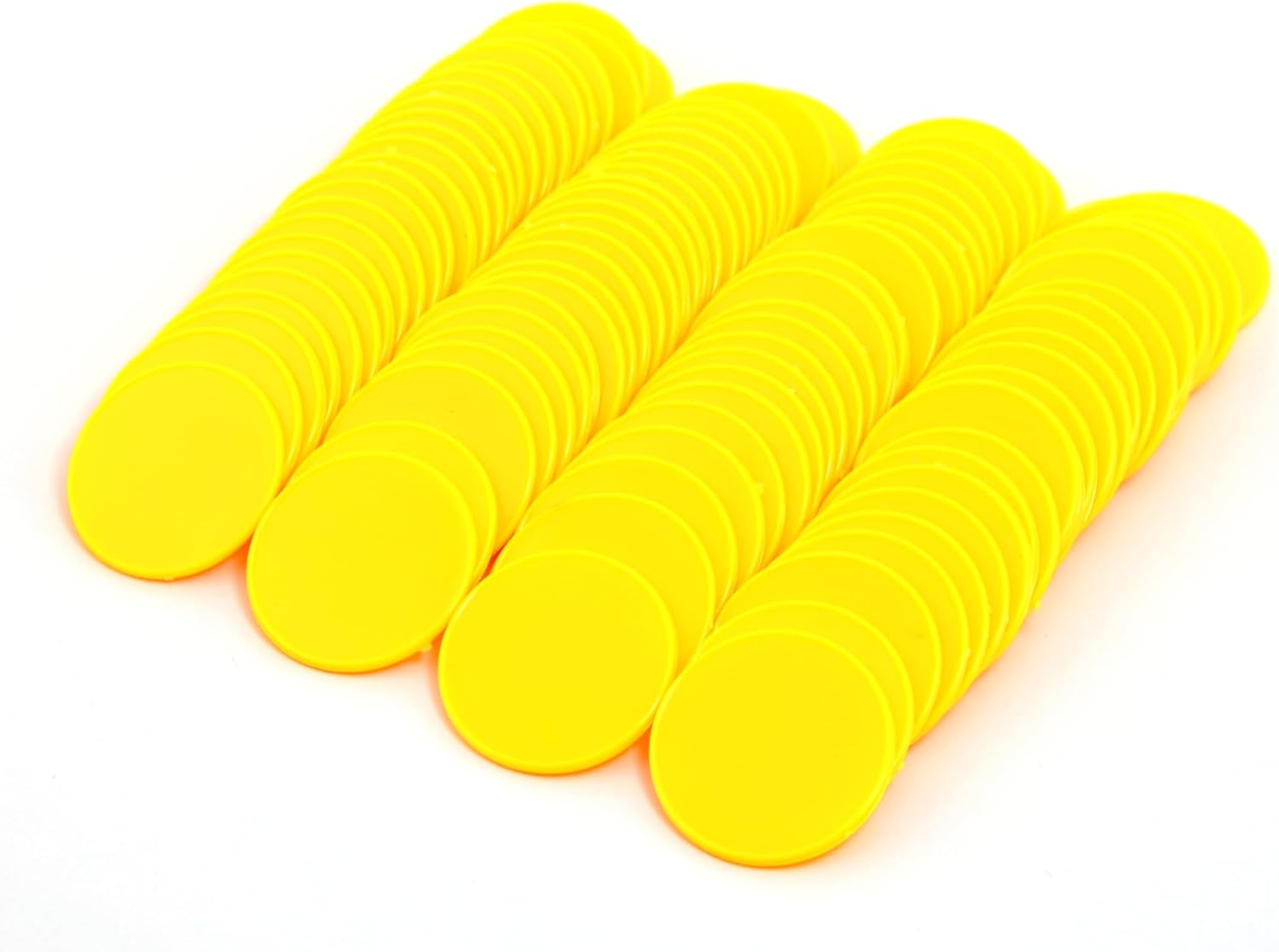 Smartdealspro 100pcs 32mm1.26 Inch Opaque Plastic Learning Counters Disks Mini Poker Chips Game Tokens with Storage Box