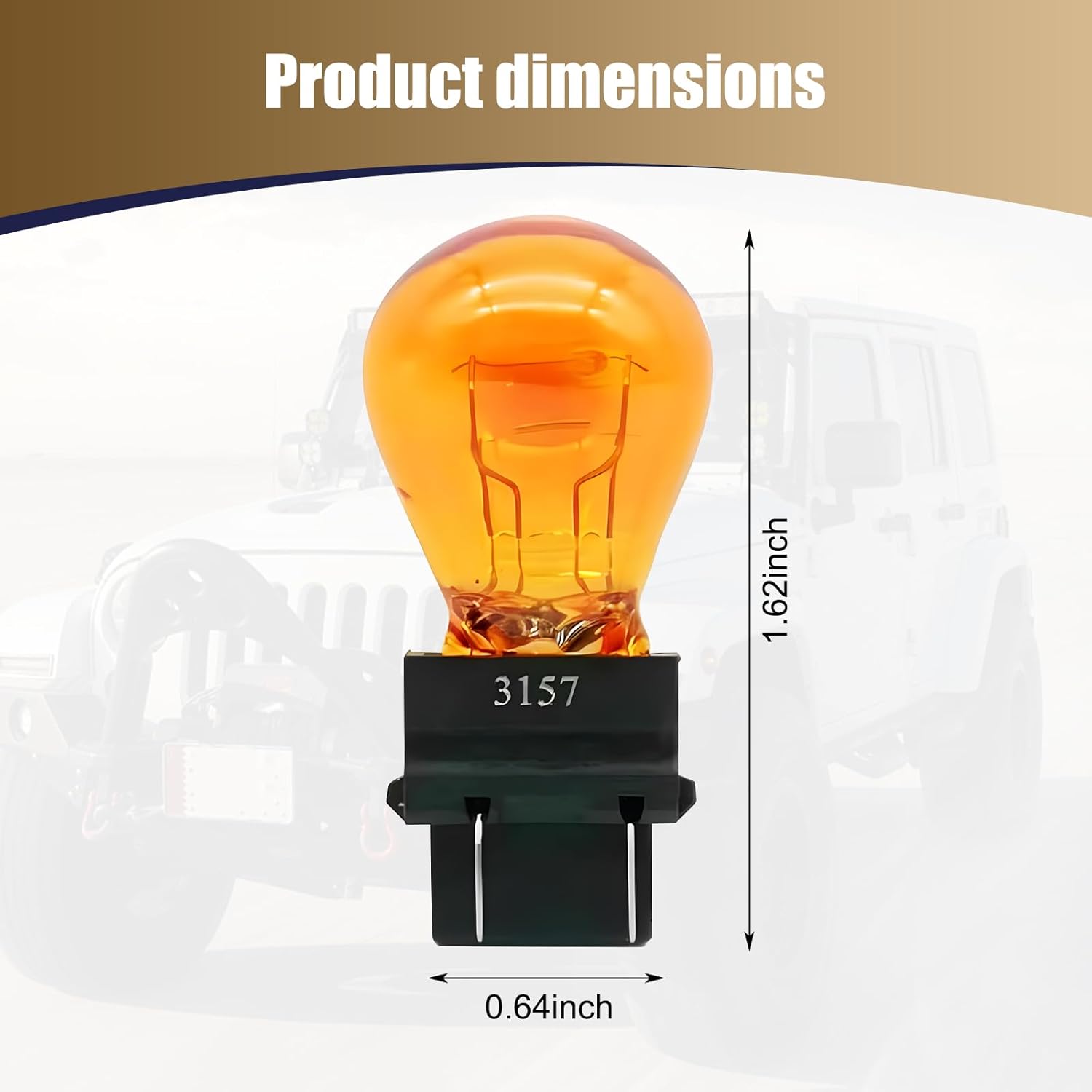 Pack-10 3157 – Bombilla de freno para automóvil, 12 V, 215 W, filamento estable, lámpara halógena de alto brillo, mini luz trasera de cristal de