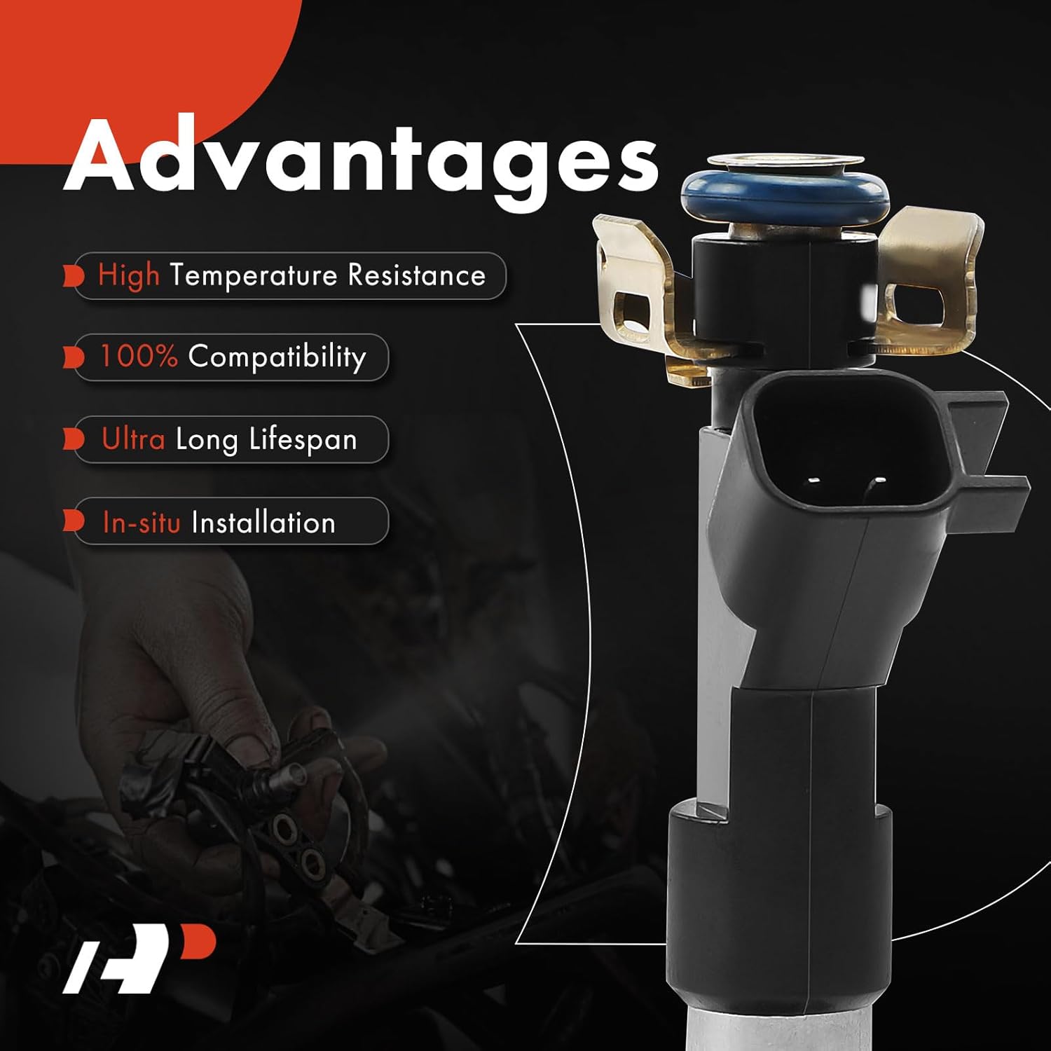 A-Premium Inyectores de combustible 4 piezas compatibles con Pontiac G5, G6, Solstice y Chevy Malibu 2008-2012, cobalto 2008-2010, HHR 2008 y Saturn