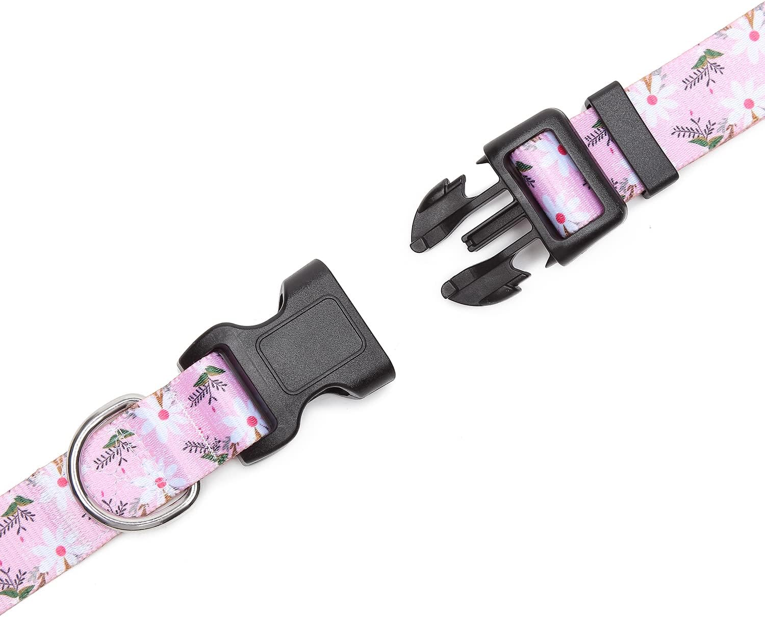 Mercano – Collar ajustable para perro, patrones de diseño especial, collar de nailon suave, cómodo y duradero, para perros pequeños, medianos y