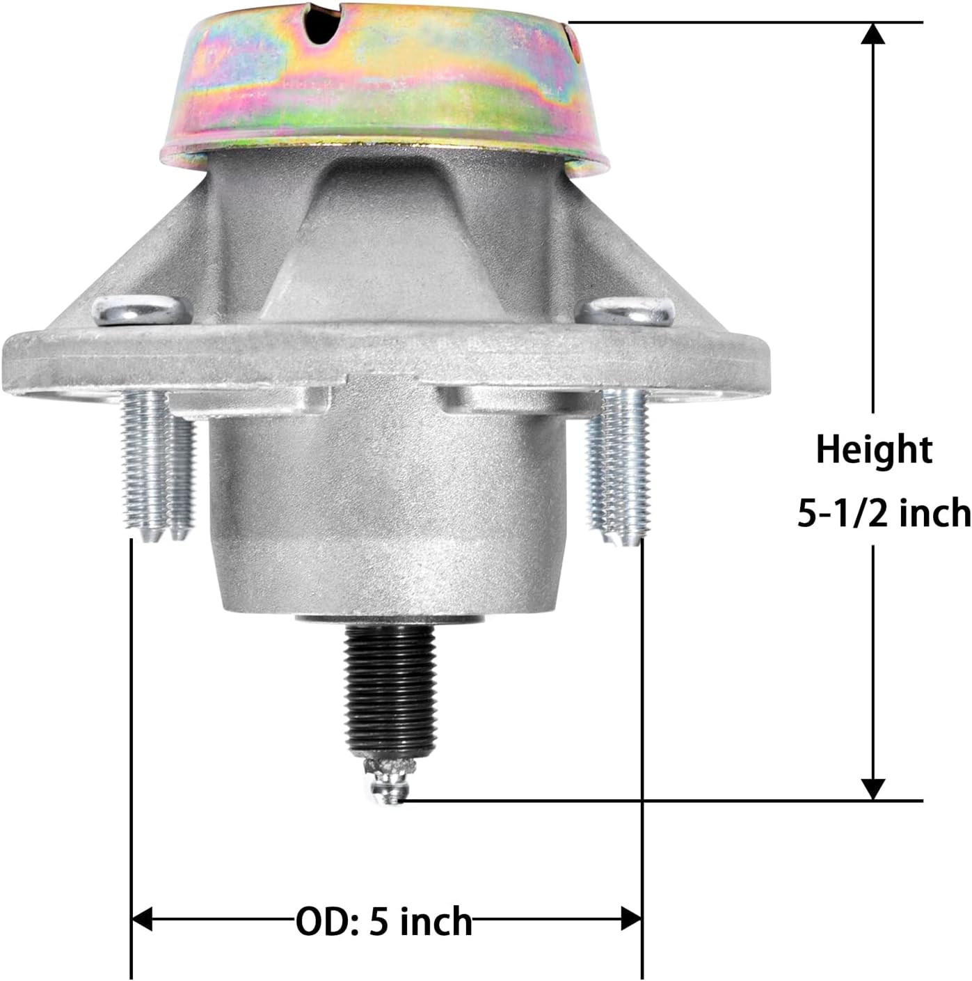 Parts Camp Husillo de repuesto AM144377 para John Deere AM124498 AM131680 AM135349 Husillo de cortacésped