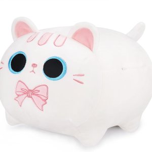 Peluche de gato blanco, regalos para novia, animales de peluche de gato grande de 20 pulgadas, almohada de cuerpo de gato gigante, juguete de Peluche de gato blanco, regalos para novia, animales de peluche de gato grande de 20 pulgadas, almohada de cuerpo de gato gigante, juguete de