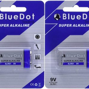 BlueDot Trading Baterías alcalinas resistentes de 9 voltios para detectores de humo y monóxido de carbono, dispositivos de seguridad y alarmas de BlueDot Trading Baterías alcalinas resistentes de 9 voltios para detectores de humo y monóxido de carbono, dispositivos de seguridad y alarmas de