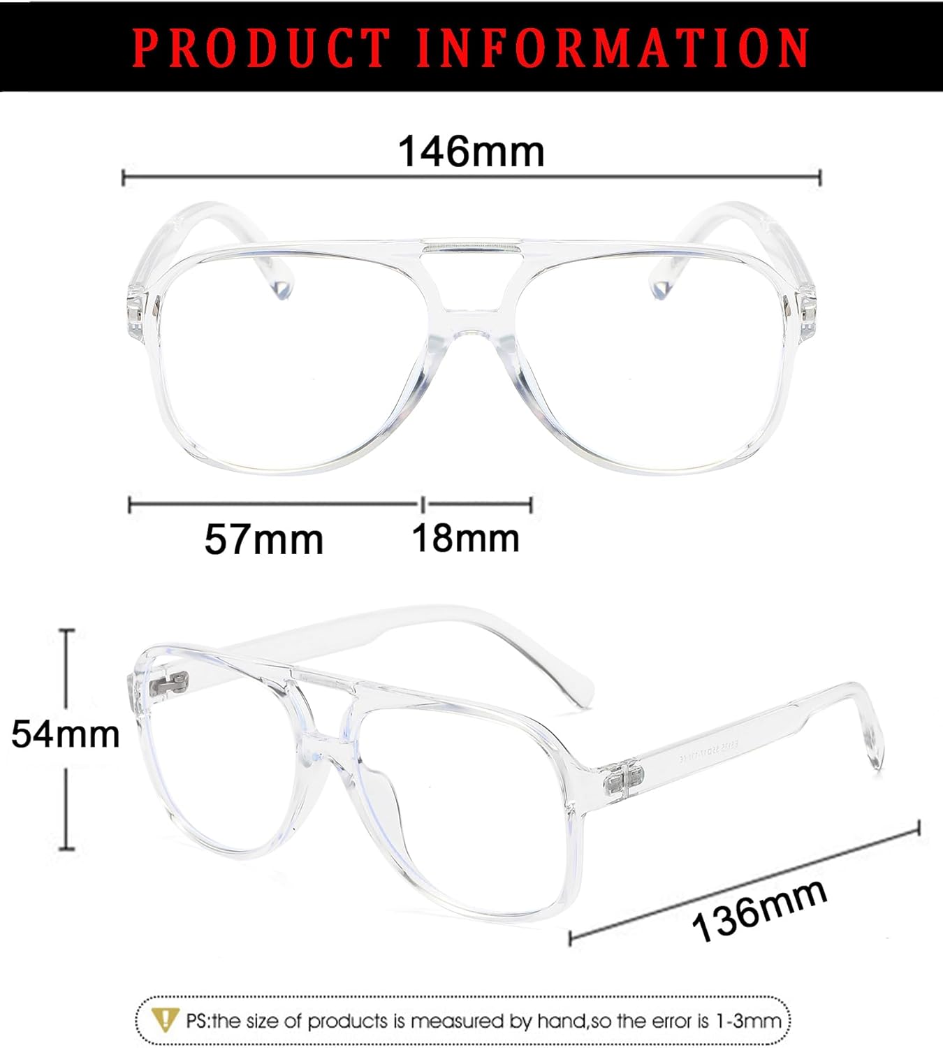 ZIMUSUN Gafas de aviador retro con luz azul para mujeres y hombres de los años 70, gafas de piloto con marco de gran tamaño, antifatiga ocular