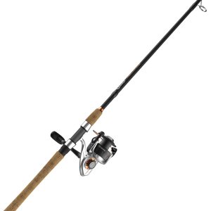 Quantum Reliance – Carrete giratorio y caña de pescar, caña de grafito duradera con mango de corcho, listo para agua salada o agua dulce con carrete Quantum Reliance – Carrete giratorio y caña de pescar, caña de grafito duradera con mango de corcho, listo para agua salada o agua dulce con carrete