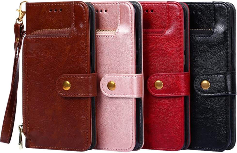 Funda de teléfono con cremallera para XIAOMI MI Poco X3 PRO, funda delgada de piel sintética de alta calidad para MI Poco X3 PRO, 3 ranuras para