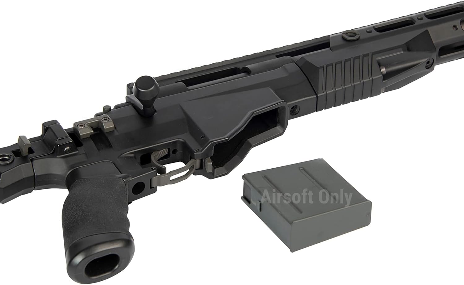 Evike Airsoft – ARES M40A6 Rifle modular de Airsoft (color negro)