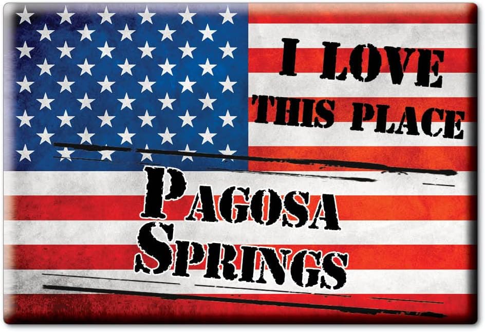 PAGOSA MUELLES IMÁN DE FRIGORÍFICO COLORADO (CO) IMANES USA SOUVENIR I LOVE GIFT (Var. VETERAN)