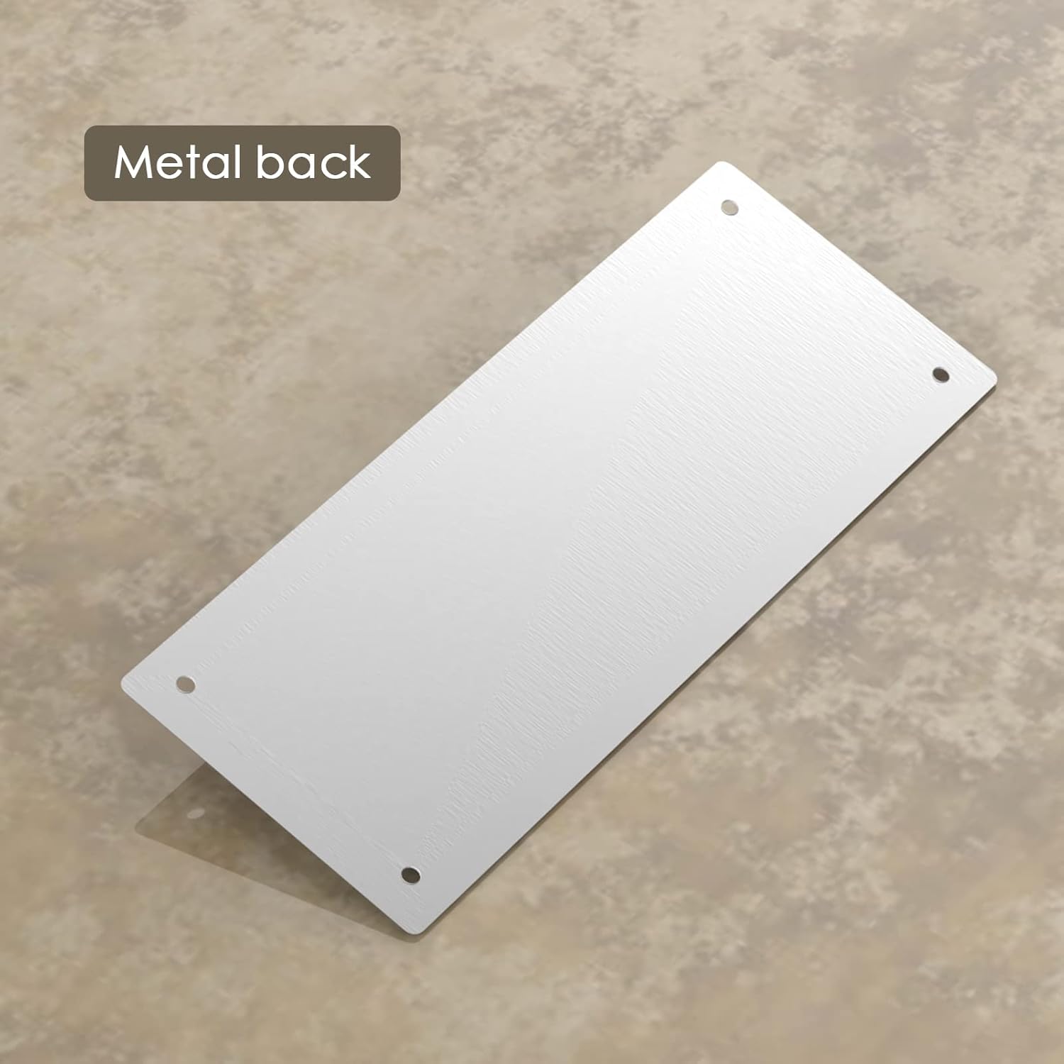 Letrero de aluminio en blanco  Blanco  9.84 pulgadas de alto, 3.94 pulgadas de ancho, aluminio  Paquete de 24 (9.84 x 3.94 pulgadas, blanco-24