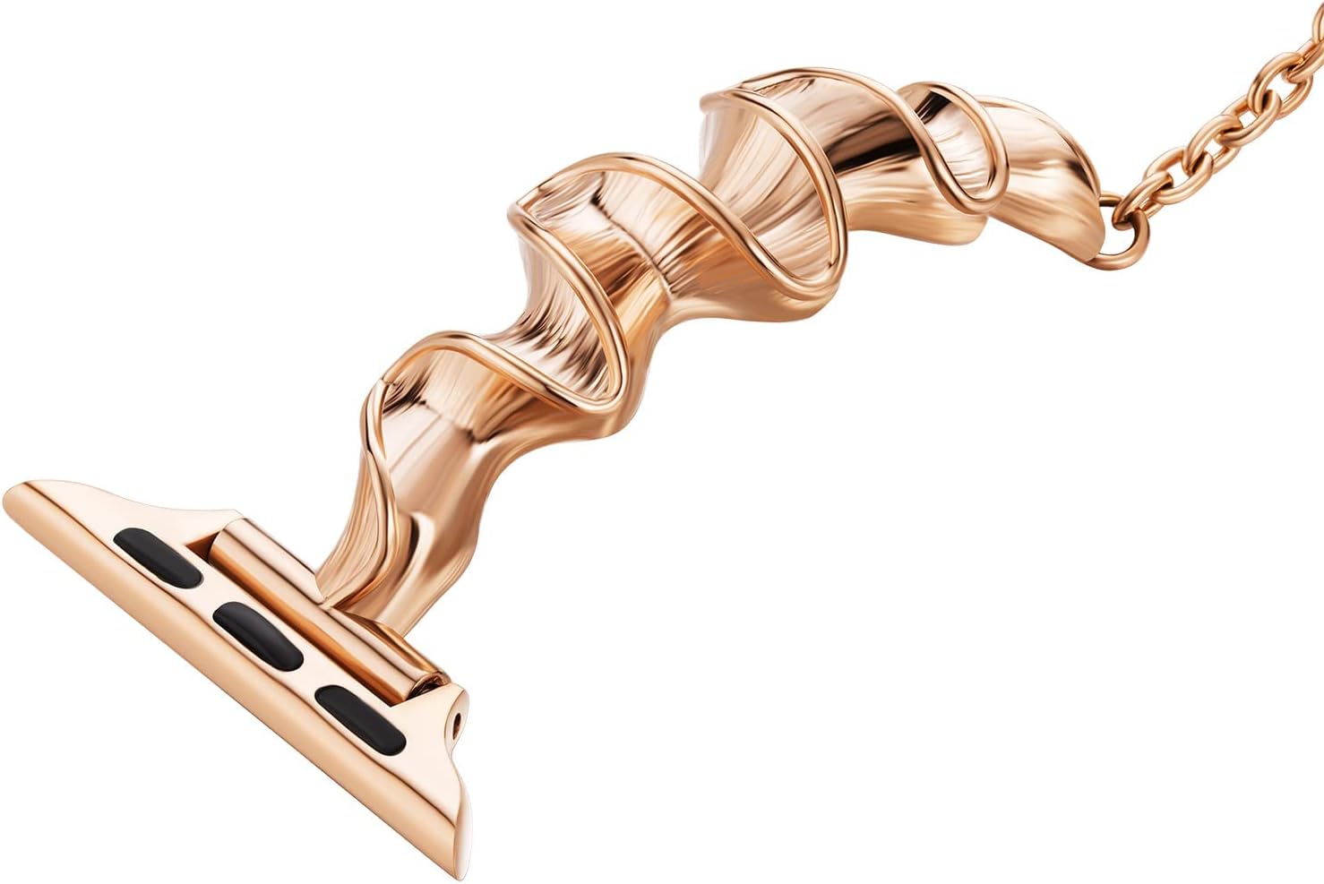 Correa de acero inoxidable con borla para Apple Watch Band de 1.496 in 1.575 in 1.614 in 1.654 in 1.732 in 1.772 in 1.929 in, correa de metal de