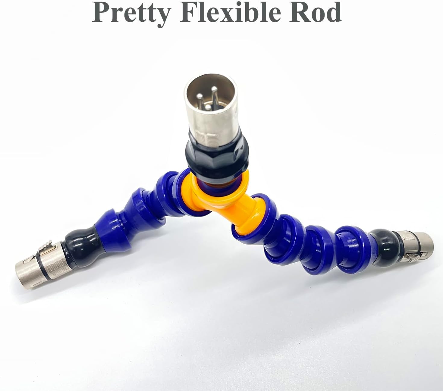 TenFruit Adaptador 3XLR a doble 3XLR con varillas flexibles, accesorio de máquina sexual, doble penetración para consoladores de conector 3XLR